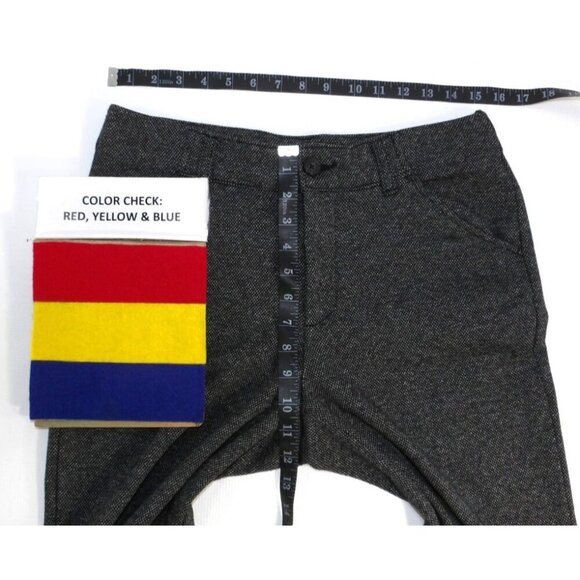 TIME AND TRU dk gray stretch pants high rise straight leg inseam 30.5" womens 10 - Picture 2 of 3